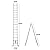Extension Ladders/A-Frame Ladder 5M (2.5M+2.5M) Aluminum Retractable Stepladder Folding Compact Save Space for Home Daily Use Indoor Outdoor EN131