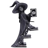 Nemesis Now Little Souls Collection Witchy Decor - Figura de Bruja para decoración mística del hogar - Fundida en la Mejor Resina, Pintada a Mano por Expertos - 15 cm Luna