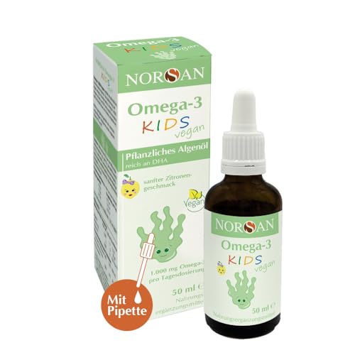 NORSAN Omega-3 ALGA Aceite vegano 50 ml/alta dosis Omega-3 vegano para niños 1000 mg por porción/aceite de algas Omega-3 rico en DHA/dosis diaria 2 ml a partir de 35 kg Aceite de algas Omega-3 ALGA NORSAN Omega-3 ALGA Aceite vegano 50 ml/alta dosis Omega-3 vegano para niños 1000 mg por porción/aceite de algas Omega-3 rico en DHA/dosis diaria 2 ml a partir de 35 kg Aceite de algas Omega-3 ALGA