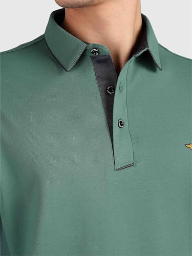 Image of STELLERS Men's Full Sleeve Polo T-Shirt | Premium Cotton | streatchable | Enzyme bio Washed | Feather Touch Feel | Sustainable