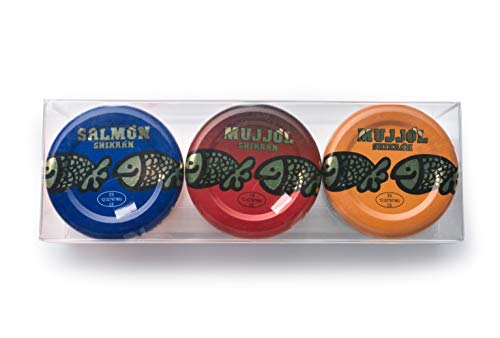 Eurocaviar - Shikran - Pakketmix: 3 x 25 g. Mullet Roe Caviar Pearls Zwart + Mullet Roe Caviar Pearls Rood + Gerookte Zalm Caviar Pearls - Afbeelding 3