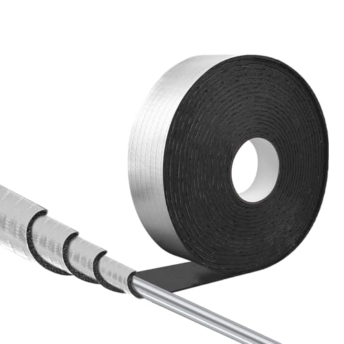 DGSL Pipe Insulation Wrap 2 x 33 Ft(1 Roll) Self-Adhesive Foam Tube