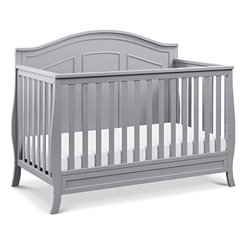 Image of Davinci Emmett 4-in-1 Baby Crib Convertible to Toddler Bed, Daybed, Full-Size Bed - Easy Assembly - GREENGUARD Gold Certified - 4 Adjustable Mattress Heights - Conversion Kit Sold Separately - Grey