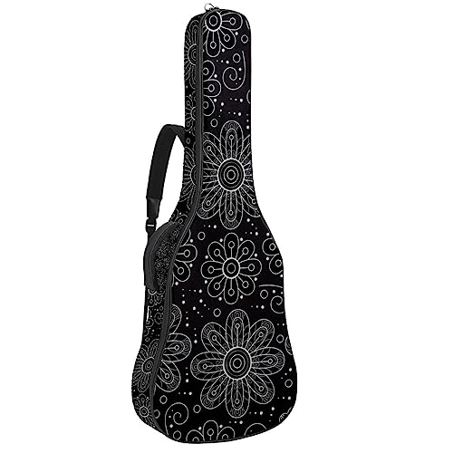 Housse pour guitare acoustique – Fleurs et papillons Marron Grand étui pour guitare compatible avec la plupart des tailles de guitare, Multicolore 4., 42.9×16.9×4.7 in, Motif imprimé tendance - Les Beatles, Paul McCartney, John Lennon, RIngo Starr, George Harrison Housse pour guitare acoustique – Fleurs et papillons Marron Grand étui pour guitare compatible avec la plupart des tailles de guitare, Multicolore 4., 42.9x16.9x4.7 in, Motif imprimé tendance