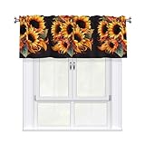 Perfette per cucine, bagni, lavanderie e studi, queste mantovane WHJSHOP Oil on Canvas Sunflower Picture offrono una soluzione elegante per coprire le finestre superiori, realizzate in 100% poliestere per un uso duraturo e una facile manutenzione.