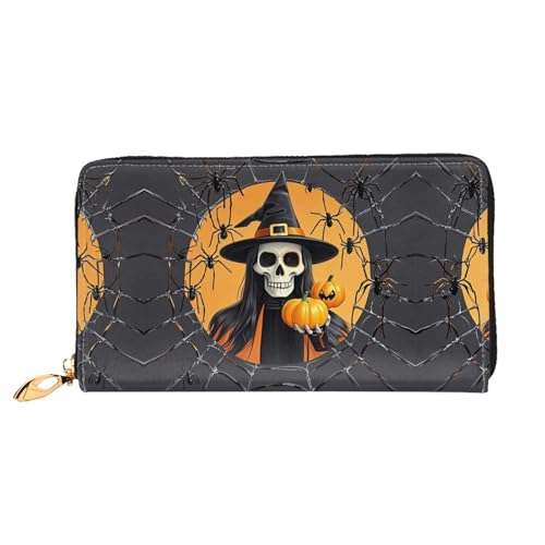 Portefeuille en cuir femme motif toile d'araignée, exprimez votre style unique