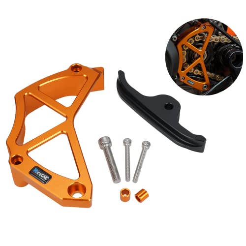 NICECNC Orange Chain Guard Cover Case Saver Compatible with KTM 790 890 Adventure S/R models 2019-2022 2021 2020,790/890 Duke 2018-2022 2021 2020 2019