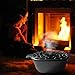 Quantfire Wood Stove Steamer Rust Resistant,Fireplace Humidifier Pot Cast Iron Steamer for Home Indoor Decorative,2.5 Quart Capacity Matte Black