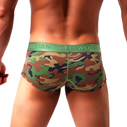 Men's Sexy Underwear Boxer Briefs Mesh Breathable Underpants2