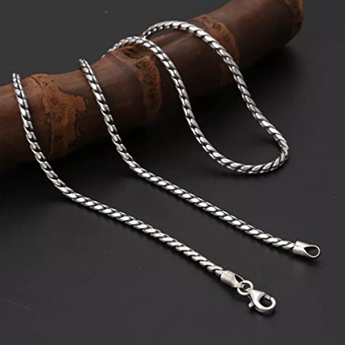 Collier chaîne en Argent Sterling s925 masculin, bijou durable d'une brillance pure - 5