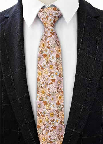 Image of Barry.Wang Men 6PCS Tie Silk Gift Necktie Clip Woven Tie Sets Party | Men Tie Classic Silk Gift Necktie With Tie Clip Jacquard Woven Neck Ties 6PCS Formal Wedding