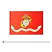 TSMD US Marine Corps Stick Flag 50 Pack Small Mini Handheld United States Military Polyester Flags On Stick,Decorations Supplies for Army Party Events Celebration