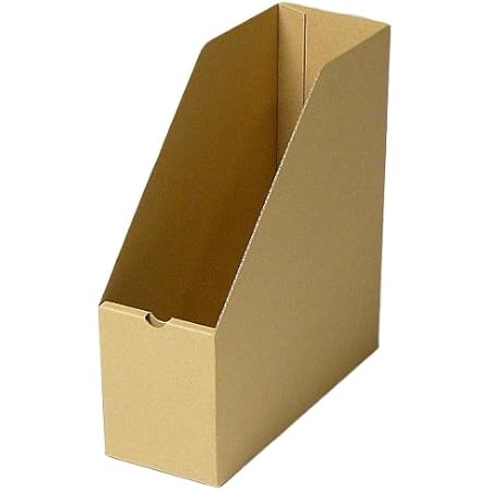 Amazon ファイルボックス ファイルケース 再生紙使用 縦型 クラフト 式 会社 オフィス や学校 などの 書類 整理 に 最適 1枚 49 ボックスファイル 文房具 オフィス用品