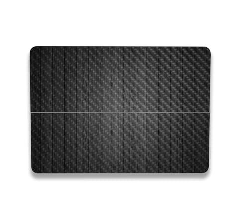 Image of MightySkins Carbon Fiber Skin Compatible with Microsoft Surface Laptop Studio 2 (2023) Full Wrap Kit - Black Wood | Protective, Durable Textured Carbon Fiber Finish | Easy to Apply | Made in The USA