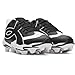 Under Armour Boys' Leadof Icon Low RM JR Baseball Cleats, (001) Black/Black/White, 5.5, US
