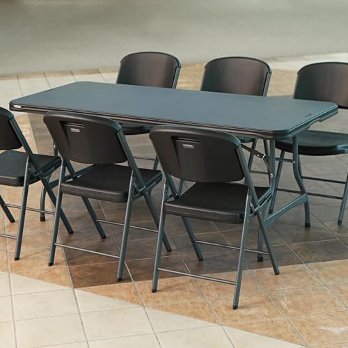 Lifetime 6-Foot Nesting Folding Table, Commercial, Black - Image 3