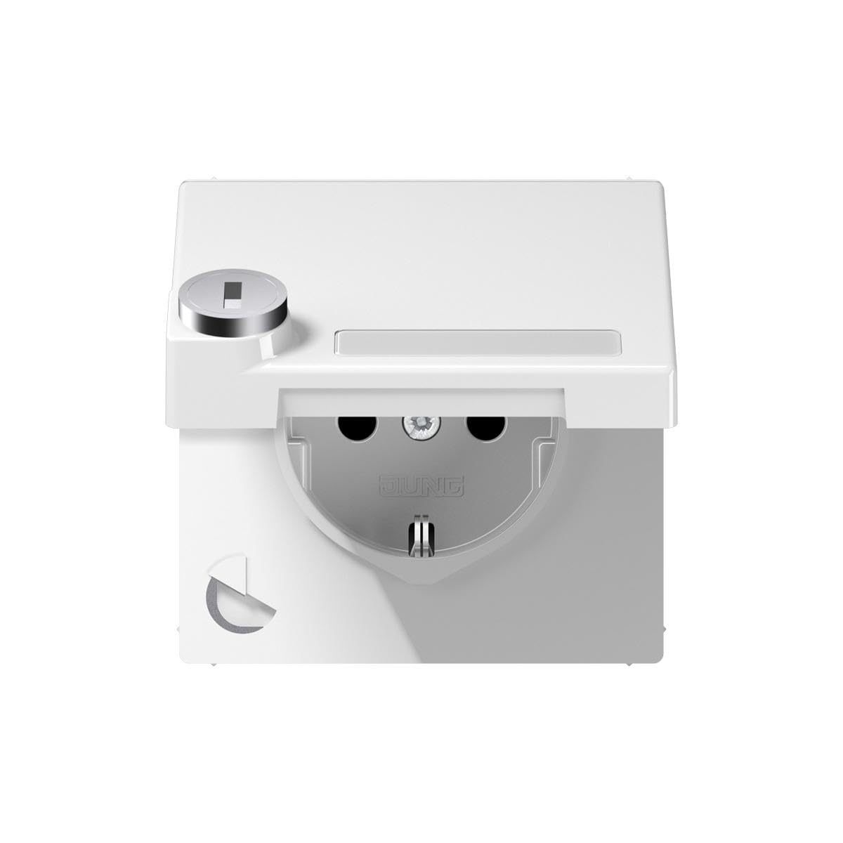 Prise Schuko LS1520NAKLSLWW JUNG pour stopper l'accès électrique non autorisé