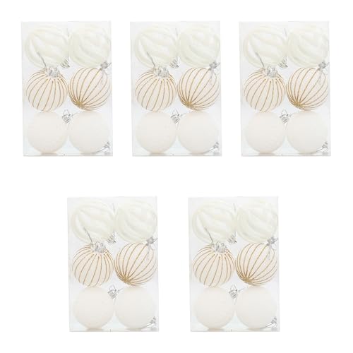 Décorations en velours pour sapin de Noël et soirées festives en famille - Pack de 5