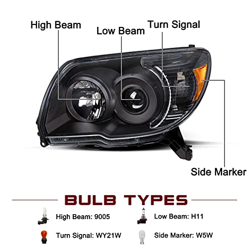 Image of JSBOYAT Headlight Assembly Fits for 2006 2007 2008 2009 Toyota 4Runner