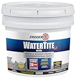 Zinsser 270268 WaterTite LX Ultra Mold & Mildew-Proof Waterproofing Paint, 3 Gallon, White
