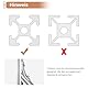 Eckwinkel Befestigungsmaterial Innenwinkel 135 Grad Winkelverbinder Kamtop 10× Alu-Eckwinkel Profil-Eckverbinder Eckstreben 135 Grad Winkel Aluminium Winkel Verbinder Aluprofil Zubehör