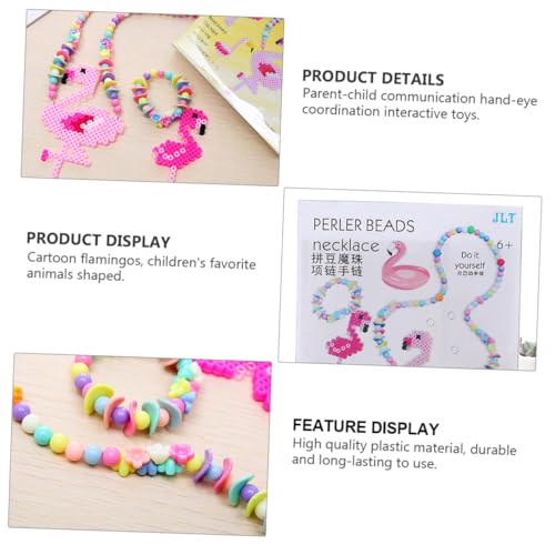 ifundom Colar 1 Conjunto pegajoso kit de contas de fusível brinquedo placas de contas de moda tabule