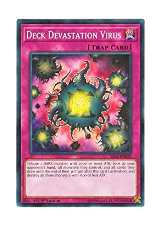 遊戯王　死のデッキ破壊ウイルス　英語 Amazon.co.jp: 遊戯王 英語版 SR06-EN032 Deck Devastation Virus 魔の