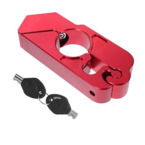STOBAZA 1pc Durable Theft Handlebar Brake Lever Lock for Motorbikes Easy Installation Safety Lock for Motorcycles Scooters and Mountain Bikes Practical and Stable Design