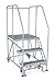 Cotterman - 3WP2436RA3B4B8AC1P6 - Rolling Work Platform, Steel, Single Access Platform Style, 30 in Platform Height