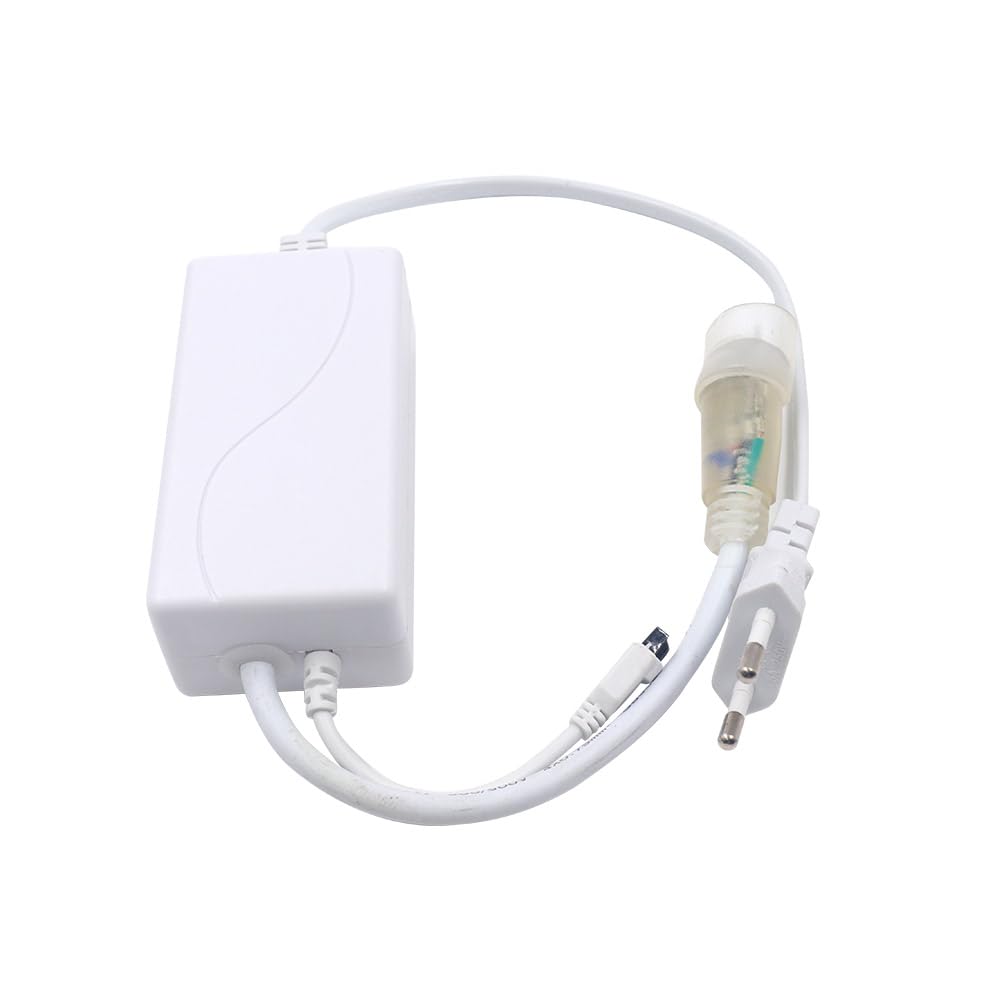 Striscia al neon a tubo tondo RGB 220V, flessibile impermeabile IP65, striscia LED con illuminazione a 360 gradi + controller, adatta per decorazioni fai da te per interni ed esterni (4M)