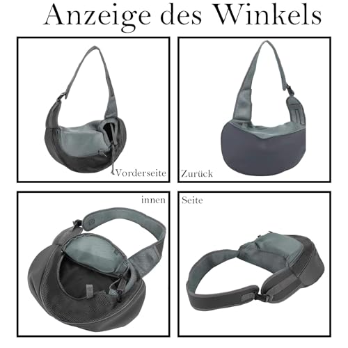 Hundetasche Für Kleine Hunde 5kg, Hundetasche Transportbox Katze Chihuahua, Hunde Taschen Für Kleine Hunde Rucksack Für Hunde, Leichte Hundetragetasche Bis 5kg Mit Atmungsaktivem Design, Schwarz