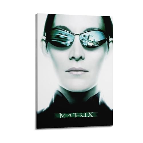PCWWZZX Póster de personajes de la película The Matrix, lienzo decorativo para pared e impresión artística moderna para decoración de dormitorio familiar, 60 x 90 cm