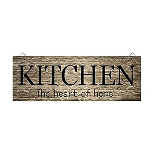 Wooden Sign Wall Hanging, Kitchen Decor Sign, Bathroom Door signs, Home Decorative Signs, Farmhouse Decor Housewarming Gift (Kitchen)