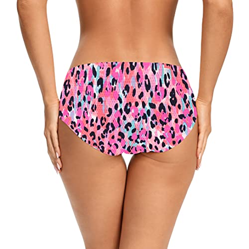 Voenxe V/AU/WOMEN/HIPSTER/5P/LEOPARD/PRINT/L Womens Seamless Hipster Panties Stretch Breathable No Show Bikini Underwear 5 Pack thumb #3
