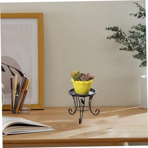 Support de pot de fleur en métal durable et surélevé 5.3" - 6