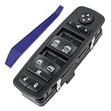 Obaee Driver Side Power Window Switch Compatible with 2012-2015 Dodge Grand Caravan, 2013-2015 Ram 1500 2500, 2015 Ram 3500, 2012-2015 Town & Country, Replaces 68110867AB, 68110867AA, 3+9 Pins