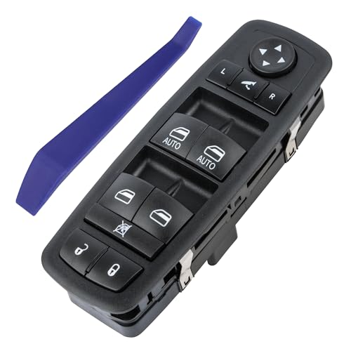 Obaee Driver Side Power Window Switch Compatible with 2012-2015 Dodge Grand Caravan 2013-2015 Ram 1500 2500 2015 Ram 3500 2012-2015 Town & Country Replaces 68110867AB 68110867AA 3+9 Pins