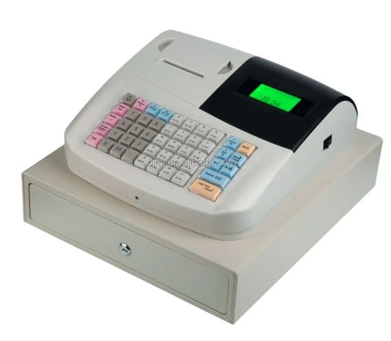Fipka-Marker-Unisan-Cash-RegisterR-modeLCD-Operator-display-8-digits-7seg-LED-customer-display-General-Purpose-Cash-Register-ISC-50SM-Ivory