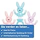 Baker Ross FX470 Hasen-Mauerkrabbeltiere - Packung mit 6 Stück, Oster-Partytütenfüller für Kinder