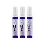 Leucillin Family Sanitiser | Travel Size Hand Sanitiser | Alcohol Free Antibacterial, Antifungal & Antiviral Antiseptic Spray Disinfectant | Hypochlorous Sanitiser for Hands, Face, Skin (3 x 60 ml)