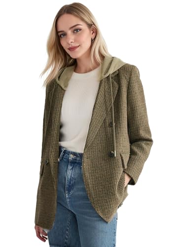 Mina Self Damen Fischgräten-Blazer - Business Blazer Für Herbst/Winter 2025