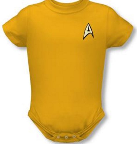 Star Trek - St / Command Uniform Infant T-Shirt in Gold, 12 Months, Gold