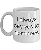 HollyWood & Twine Dominoes Mug Cute Domino Gifts Ceramic Coffee Cup