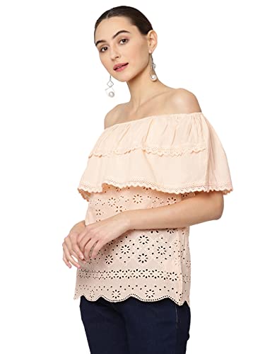 Image of Pure Cotton Schiffli Top