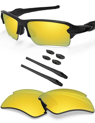 Image of BLAZERBUCK Anti Salt Replacement Lenses & Sock Kit for Oakley Flak 2.0 XL OO9188 Sunglasses