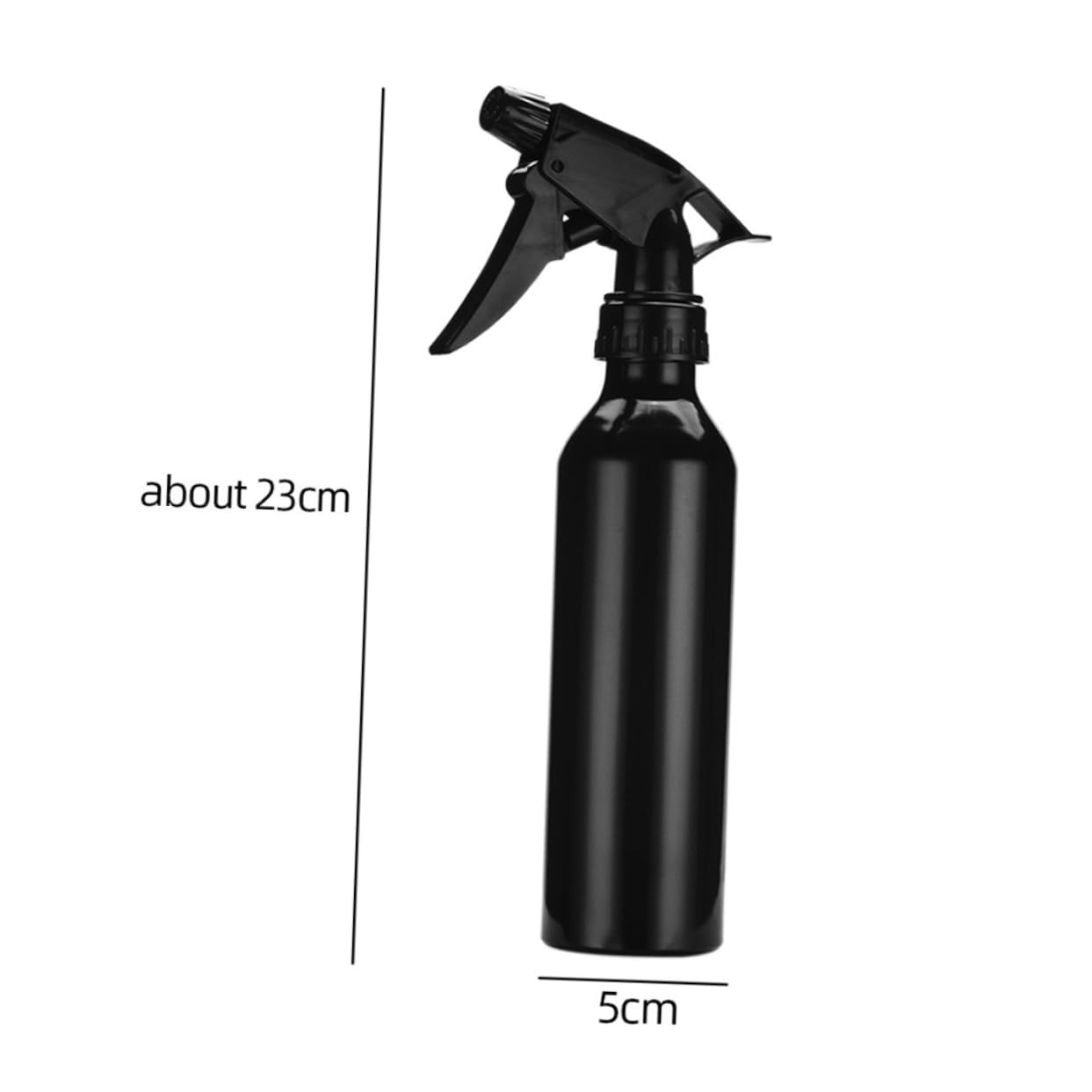 VICASKY 5 flaconi spray ricaricabili in alluminio multifunzione per cosmetici profumi e prodotti per la leggero e portatile per la casa e i viaggi, nero