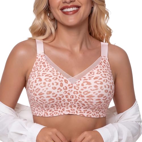 Image of PoseFree Seamless Jelly Bra Wireless Supportive V Mesh Bra for Older Women
