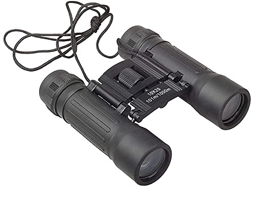 Telescope Compact Binoculars,10x25 Small Lightweight,Mini Pocket Folding Binoculars with Fully Coated BAK4 Lens for Travel Hiking Bird Watch