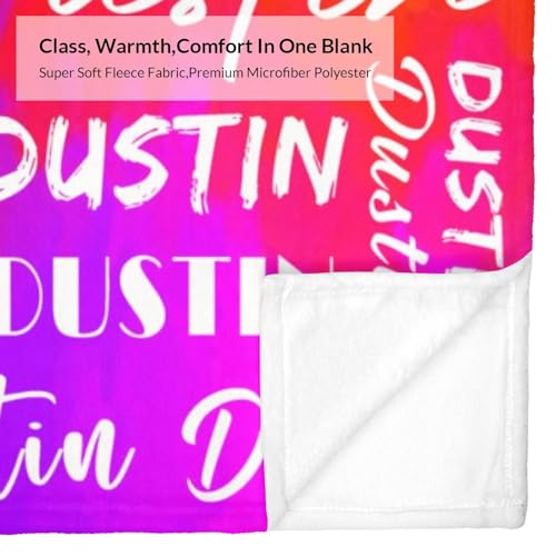 Name Blanket Personalized Name Blanket Customized Blanket with Name Text for Adult Kid Birthday Christmas Mothers Fathers Valentines Day Gift