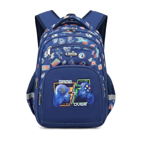 Image of Cusangel Kids school Backpack with lunch bag for Girls,Elementary 6-10years Bookbag nylon large capacity backpack,Daypack